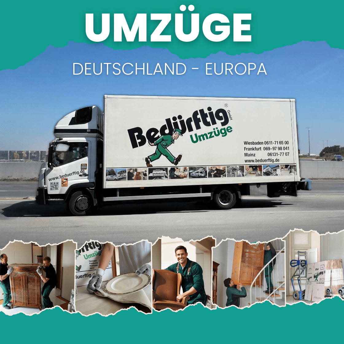 Umzug mit Bedürftig Umzüge in Frankfurt und Umgebung