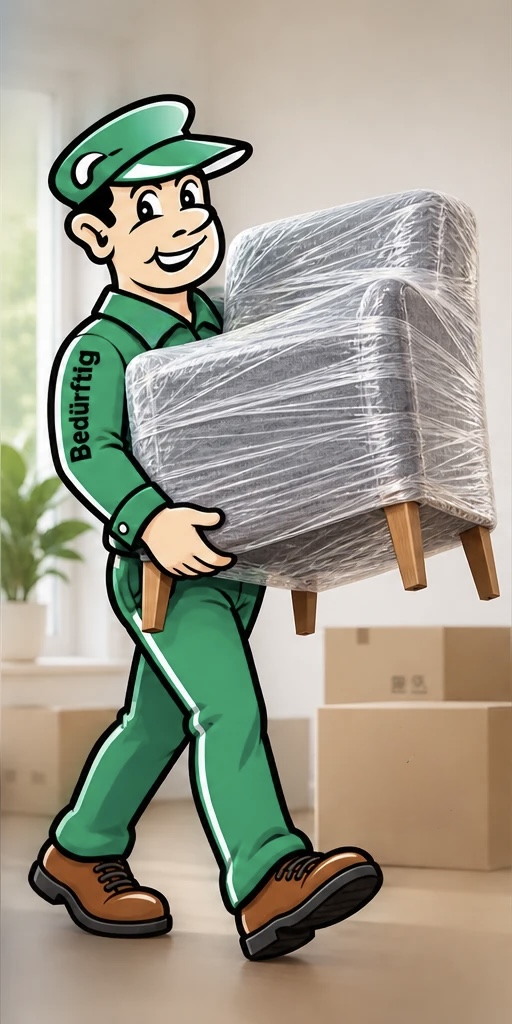 Umzugshelfer und Möbelträger von Bedürftig Umzüge bei einem Möbeltransport